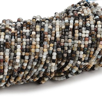 Natural Flower Amazonite Beads Strands G-RM2025-C45-B-1
