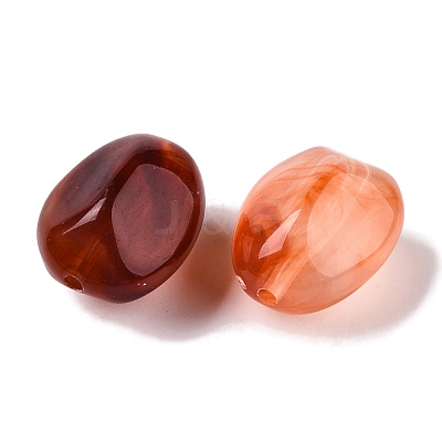 Opaque Acrylic Beads X-OACR-N137-36E-1