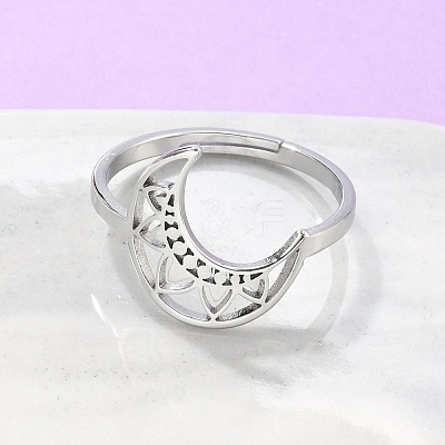 Non-Tarnish 304 Stainless Steel Adjustable Rings RJEW-K245-49P-1