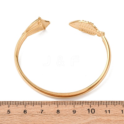 Marine 304 Stainless Steel Cuff Bangles for Women BJEW-Z147-01G-03-1
