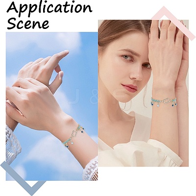 2Pcs 925 Sterling Silver Spring Gate Rings STER-SC0001-40B-1