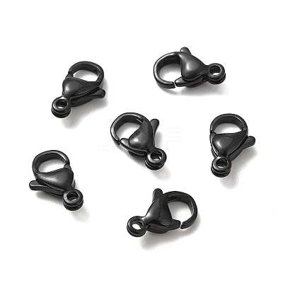 Spray Painted 304 Stainless Steel Lobster Claw Clasps STAS-R120-01D-02-1