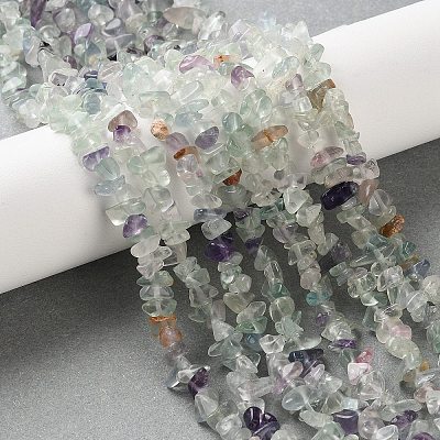 Natural Fluorite Beads Strands G-D335-01-1