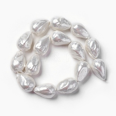Shell Pearl Beads Strands BSHE-F013-13-1