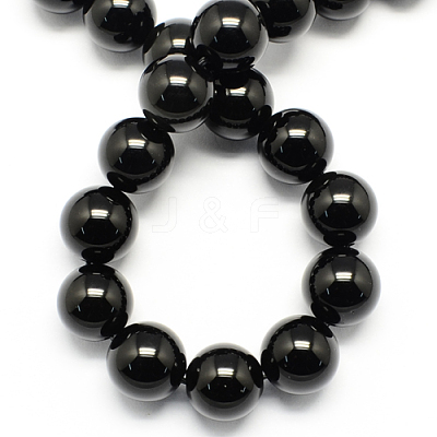 Natural Obsidian Bead Strands G-R173-10mm-02-1
