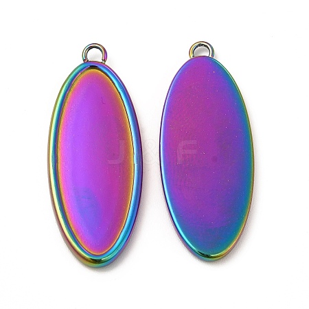 Ion Plating(IP) 304 Stainless Steel Pendant Cabochons Settings STAS-A070-45MC-1