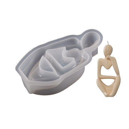 DIY Thinker Figurine Candle Silicone Statue Molds SIMO-B003-01C-1