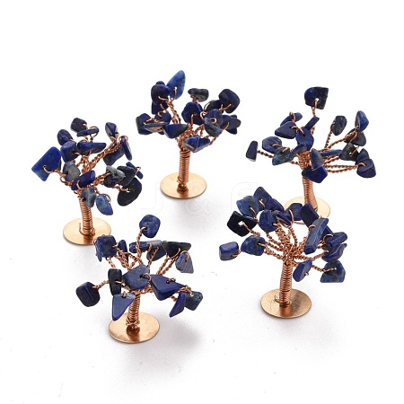 Natural Lapis Lazuli Chips Display Decorations G-Z016-13H-1