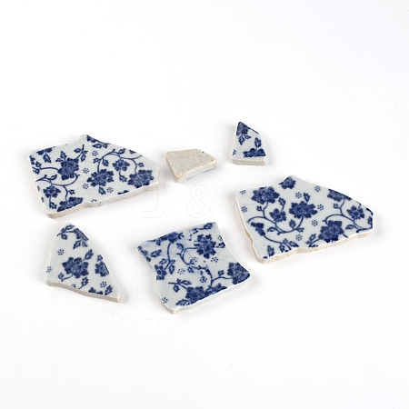 Porcelain Cabochons PORC-WH0033-09-1