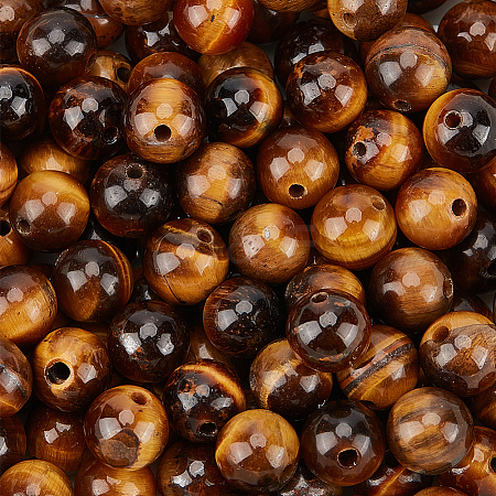 120Pcs Natural Tiger Eye Beads G-PA0001-05A-1