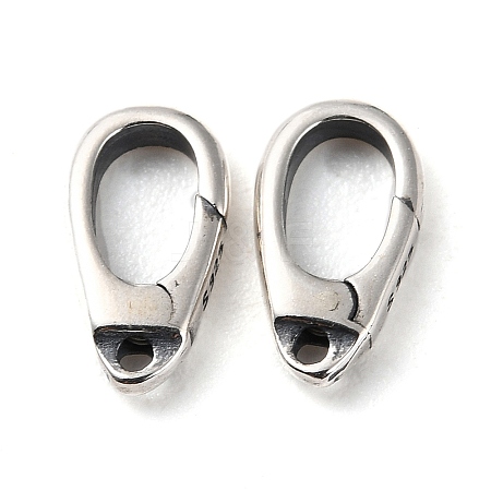 925 Thailand Sterling Silver Lobster Claw Clasps STER-D003-07AS-1