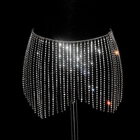 Full Crystal Rhinestone Tassel Skirt Body Chains WGA3B2D-06-1