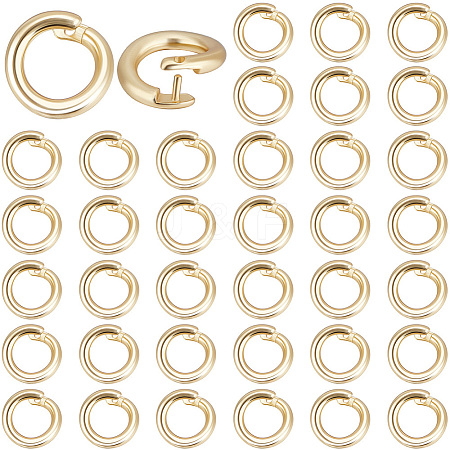 Brass Twister Clasps KK-BBC0023-90G-1