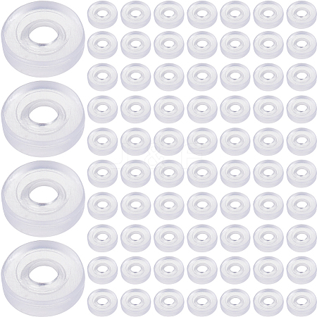 SOFPLATE 120Pcs Silicone Clip on Earring Pads FIND-SP0001-02-1