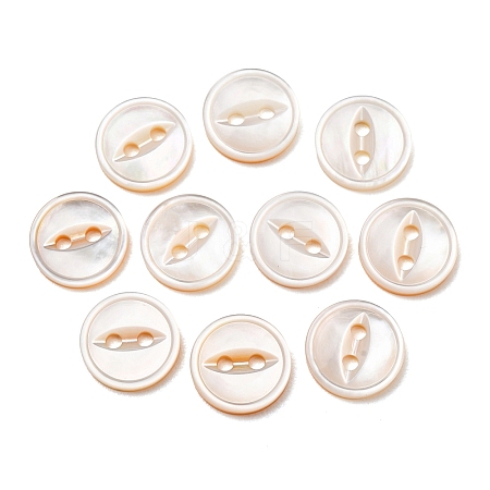 Cat Eye Style Natural Shell Buttons LS-SH-CBAA69B-01D-1