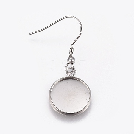 Stainless Steel Dangle Earrings LS-EJEW-WH0001-A02-1