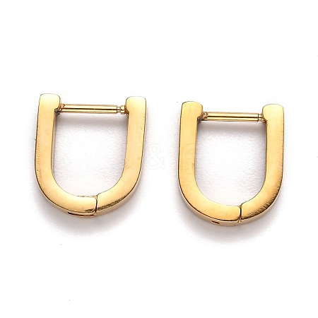 304 Stainless Steel Huggie Hoop Earrings STAS-H156-12B-G-1