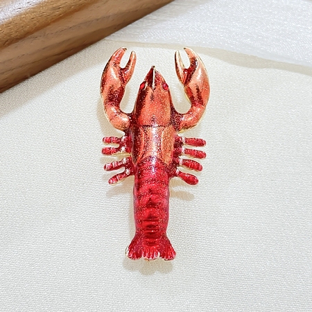Lobster Enamel Pins JEWB-R067-01G-1