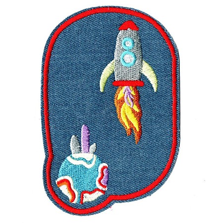 Computerized Embroidery Cloth Iron on/Sew on Patches DIY-F034-A13-03-1