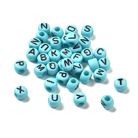 Opaque Acrylic Beads OACR-R005-02F-1