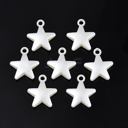 ABS Plastic Imitation Pearl Pendants KY-T023-009-1