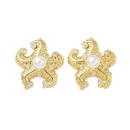 Brass Micro Pave Cubic Zirconia Pendants KK-L243-19G-1