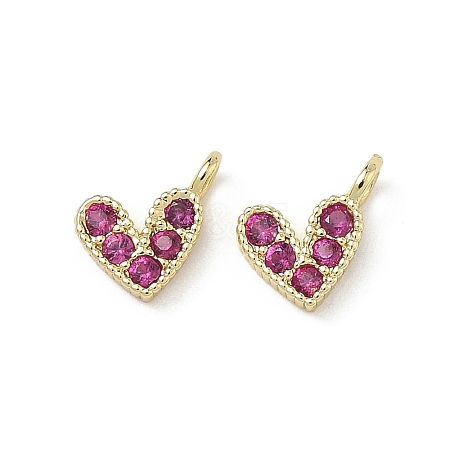 Brass Micro Pave Cubic Zirconia Charms LS-RB-I078-66G-NR-1-1