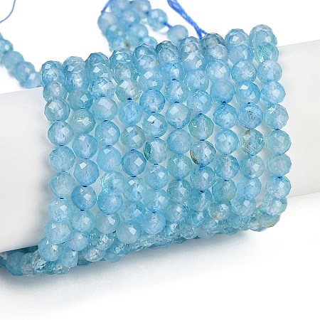 Natural Blue Topaz Beads Strands LS-G-F782-B07-05-1