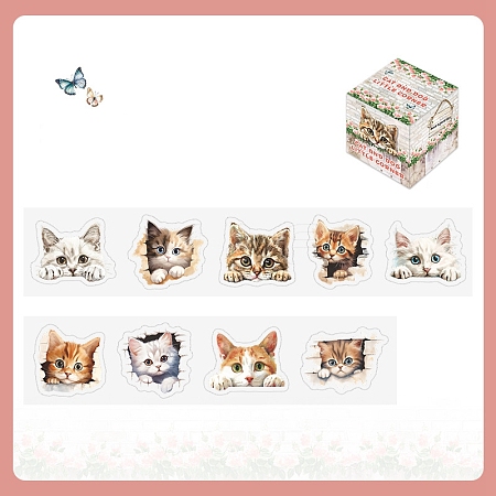 Cat Paper Stickers DIY-M071-03A-1