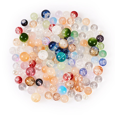 120G 8 Colors Glass Beads GLAA-TA0001-89-1