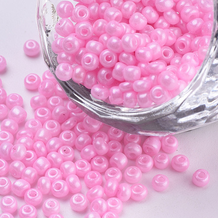 Baking Paint Glass Seed Beads SEED-Q025-3mm-L15-1