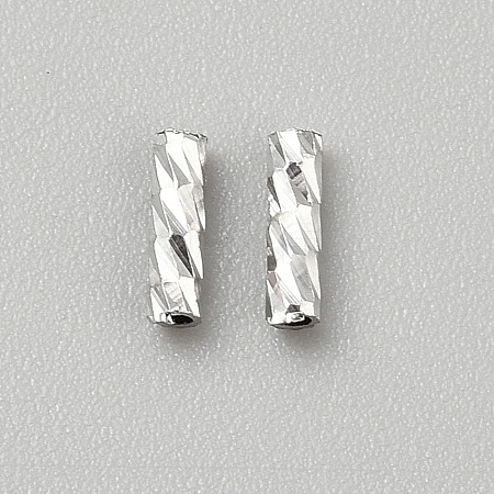 925 Sterling Silver Tube Beads STER-WH0004-060C-P-1