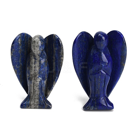 Natural Lapis Lazuli Carved Angel Figurines G-O200-03J-03-1