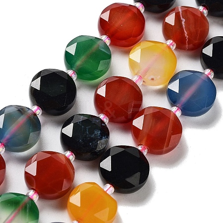 Natural Agate Beads Strands G-NH0004-002B-1