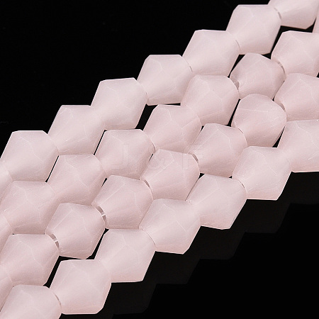 Imitation Jade Frosted Glass Bead Strands LS-EGLA-A039-J6mm-MD07-1