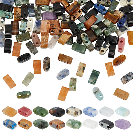160Pcs 16 Styles Natural Mixed Gemstone Beads G-PH0003-17-1