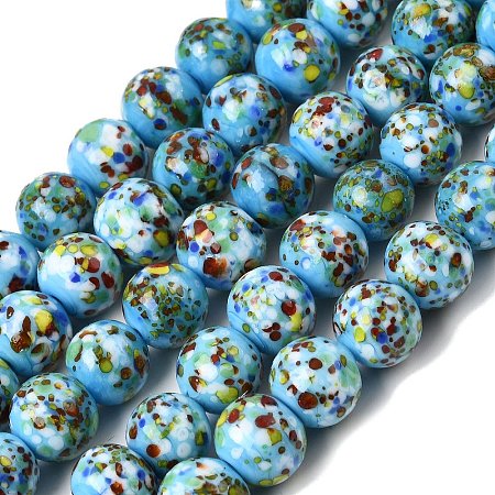 Handmade Lampwork Beads Strands LAMP-H071-01C-08-1