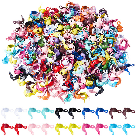 1000Pcs Spray Painted Iron Bead Tips IFIN-SP0001-63-1
