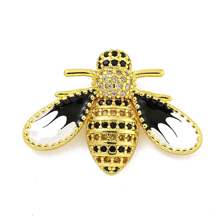 Real 18K Gold Plated Brass Micro Pave Cubic Zirconia Pendant KK-R159-33G-1