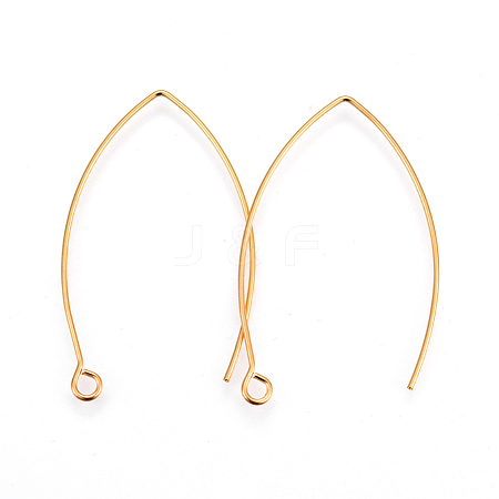 304 Stainless Steel Earring Hooks X-STAS-F191-02G-A-1