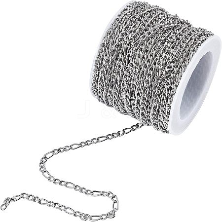 304 Stainless Steel Figaro Chains CHS-UN0001-09-1