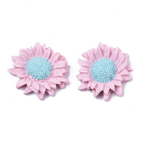 Opaque Resin Cabochons LS-CRES-T022-17E-1