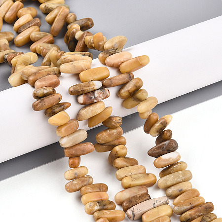 Natural Yellow Opal Beads Strands G-T140-61-1
