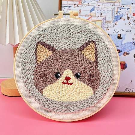 DIY Punch Embroidery Beginner Kits for Beginners PW-WG207F1-10-1