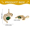 3Pcs Rack Plating Brass Micro Pave Cubic Zirconia Pendants ZIRC-SZ0003-88-7