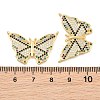 Brass Micro Pave Cubic Zirconia Pendants CU-CBA908F-05G-08-3