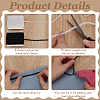 2Pcs 2 Colors Polyester Wave Lace Ribbon OCOR-FG0002-93A-4