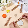 4Pcs 4 Styles Wood Handle Clay Texture Roller TOOL-CN0001-08-3