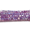 Baking Painted Glass Beads Strands DGLA-F002-05D-1