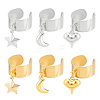 304 Stainless Steel Open Cuff Rings RJEW-UN00019-1
